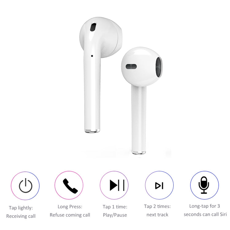 i9 Touch Wireless TWS Sport Bilateral Stereo Bluetooth 5.0 Headset with Charging Box, Touch Version (White) - TWS Earphone by PMC TechLife | Online Shopping South Africa | PMC TechLife
