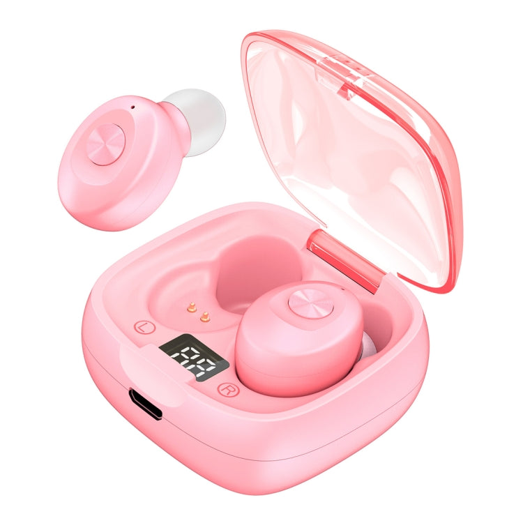 XG-8 TWS Digital Display Touch Bluetooth Earphone with Magnetic Charging Box(Pink) - TWS Earphone by PMC TechLife | Online Shopping South Africa | PMC TechLife