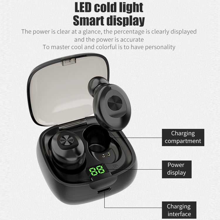 XG-8 TWS Digital Display Touch Bluetooth Earphone with Magnetic Charging Box(Pink) - TWS Earphone by PMC TechLife | Online Shopping South Africa | PMC TechLife