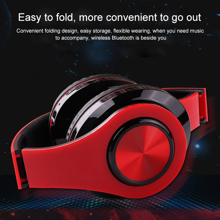 B39 Wireless Bluetooth V5.0 Headset (Black Red) - Headset & Headphone by PMC TechLife | Online Shopping South Africa | PMC TechLife