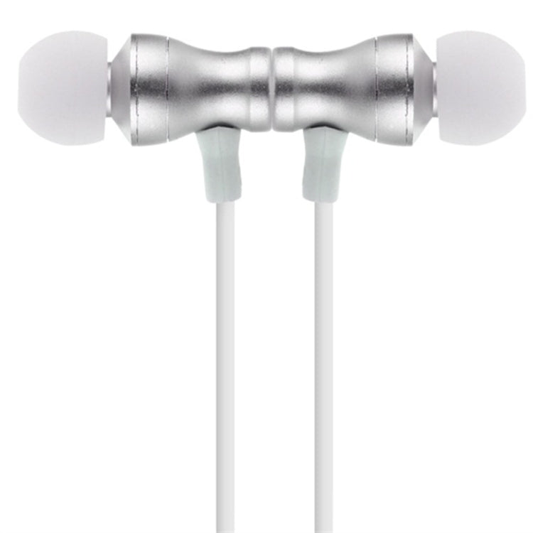 F11 Bluetooth 4.2 Hanging Neck Design Bluetooth Headset, Support Music Play & Switching & Volume Control & Answer(Silver) - Neck-mounted Earphone by PMC TechLife | Online Shopping South Africa | PMC TechLife