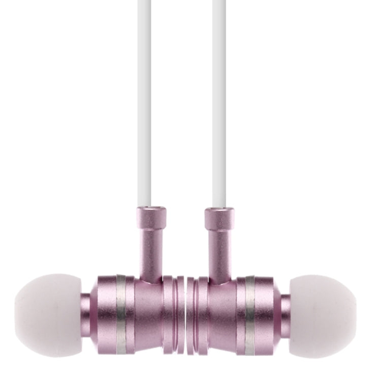 F3 Bluetooth 4.2 Hanging Neck Design Bluetooth Headset, Support Music Play & Switching & Volume Control & Answer(Rose Gold) - Neck-mounted Earphone by PMC TechLife | Online Shopping South Africa | PMC TechLife