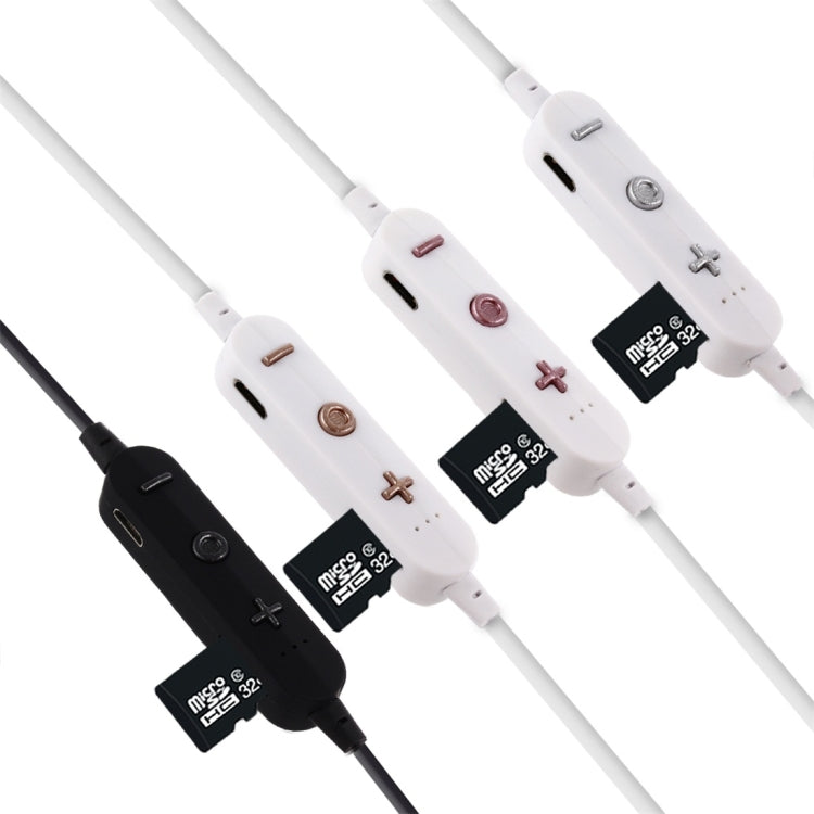 F15 Bluetooth 4.2 Hanging Neck Design Bluetooth Headset, Support Music Play & Switching & Volume Control & Answer(Silver) - Neck-mounted Earphone by PMC TechLife | Online Shopping South Africa | PMC TechLife