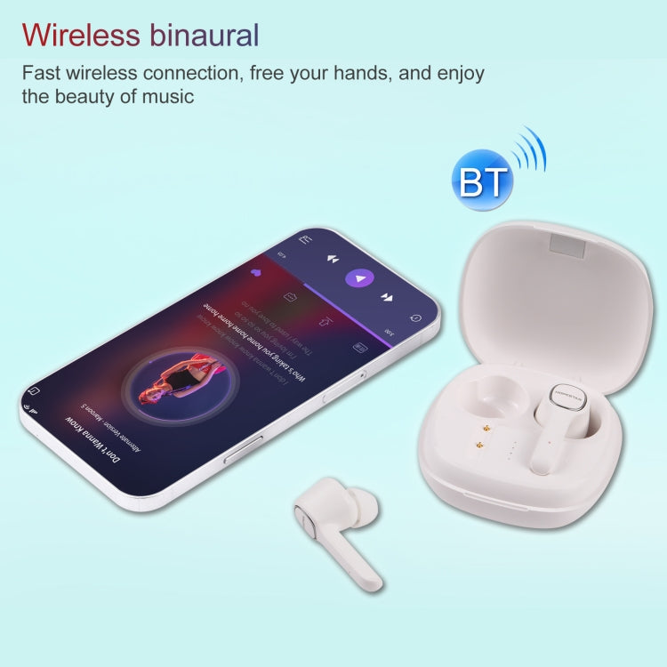 HOPESTAR S12 Bluetooth 5.0 True Wireless Bluetooth Earphone (White) - TWS Earphone by HOPESTAR | Online Shopping South Africa | PMC Jewellery | Buy Now Pay Later Mobicred