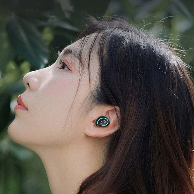 M-B8 Bluetooth 5.0 Mini Invisible In-ear Stereo Wireless Bluetooth Earphone with Charging Box (White) - TWS Earphone by PMC TechLife | Online Shopping South Africa | PMC TechLife