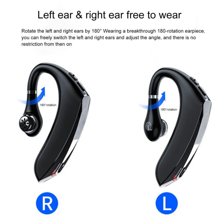 DS800 Bluetooth 5.0 Universal Hanging Ear Style Business Sports Wireless Bluetooth Earphone, Upgrade Version (Red) - Bluetooth Earphone by PMC TechLife | Online Shopping South Africa | PMC TechLife