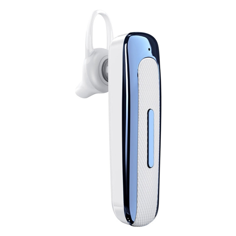 E1 Smart Noise Reduction Unilateral Ear-mounted Bluetooth Earphone (White Blue) - Bluetooth Earphone by PMC TechLife | Online Shopping South Africa | PMC TechLife