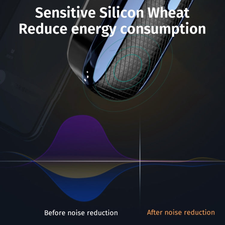 E1 Smart Noise Reduction Unilateral Ear-mounted Bluetooth Earphone (White Blue) - Bluetooth Earphone by PMC TechLife | Online Shopping South Africa | PMC TechLife