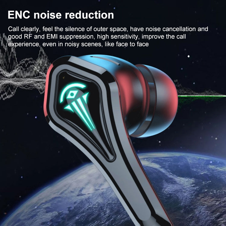 TWS-A10 Wireless Bluetooth Earphone with Charging Compartment(Black) - Bluetooth Earphone by PMC TechLife | Online Shopping South Africa | PMC TechLife