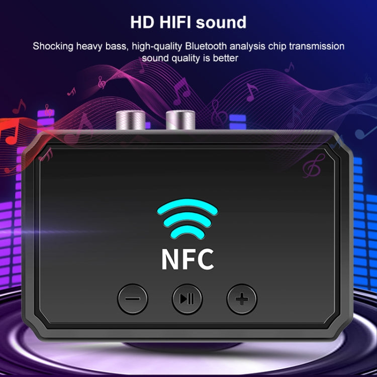T36 NFC Bluetooth 5.0 Receiver Transmitter Headset Car Audio Player - Audio Receiver Transmitter by PMC TechLife | Online Shopping South Africa | PMC TechLife