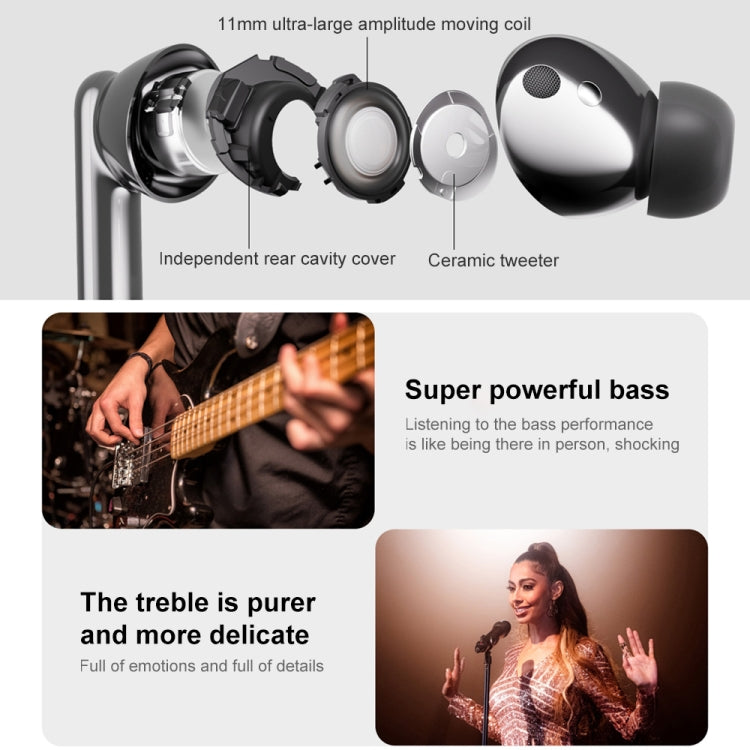 Original Honor Earbuds 3 Pro TWS Noise Reduction Body Temperature Detection Bluetooth Earphone(White) - TWS Earphone by Huawei | Online Shopping South Africa | PMC Jewellery