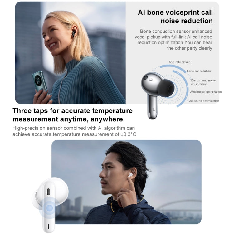 Original Honor Earbuds 3 Pro TWS Noise Reduction Body Temperature Detection Bluetooth Earphone(White) - TWS Earphone by Huawei | Online Shopping South Africa | PMC Jewellery