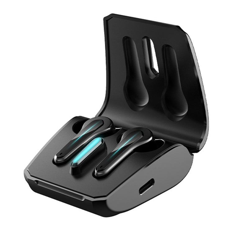 ETE-55 TWS Binaural Bluetooth 5.0 Low Latency Gaming Earphones (Black) - TWS Earphone by PMC TechLife | Online Shopping South Africa | PMC TechLife