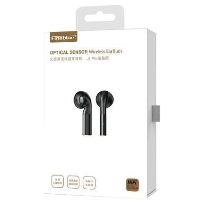 Fineblue J1 Pro Bluetooth 5.0 TWS Wireless Bluetooth Earphone(Black) - TWS Earphone by Fineblue | Online Shopping South Africa | PMC Jewellery