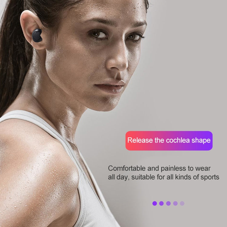 DT-15 Wireless Two Ear Bluetooth Headset Supports Touch & Smart Magnetic Charging & Power On Automatic Pairing (Red) - Bluetooth Earphone by PMC TechLife | Online Shopping South Africa | PMC TechLife
