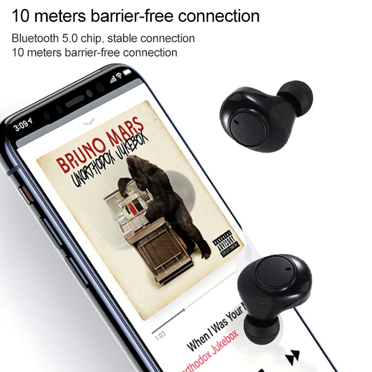 DT-15 Wireless Two Ear Bluetooth Headset Supports Touch & Smart Magnetic Charging & Power On Automatic Pairing (White) - Bluetooth Earphone by PMC TechLife | Online Shopping South Africa | PMC TechLife