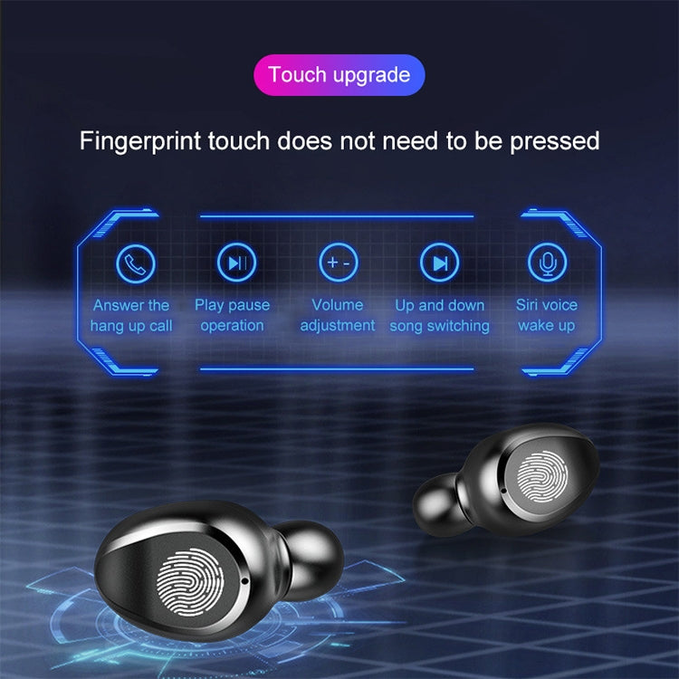 F9 TWS V5.0 Touch Control Binaural Wireless Bluetooth Headset with Charging Case and Digital Display - TWS Earphone by PMC TechLife | Online Shopping South Africa | PMC TechLife