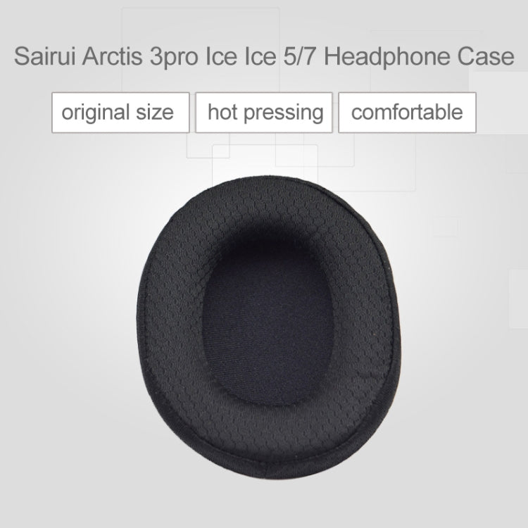 1 Pair Sponge Protective Case for Steelseries Arctis 3 Pro  / Ice 5 / Ice 7 Headphone(Black Mesh) - Earmuff & Pad by PMC TechLife | Online Shopping South Africa | PMC TechLife