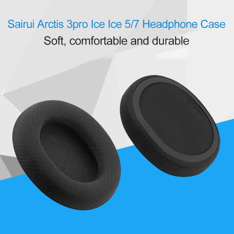 1 Pair Sponge Protective Case for Steelseries Arctis 3 Pro  / Ice 5 / Ice 7 Headphone(Black Mesh) - Earmuff & Pad by PMC Jewellery | Online Shopping South Africa | PMC Jewellery