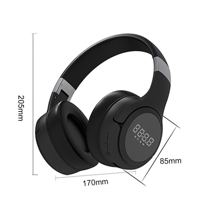 ZEALOT B28 Folding Headband Bluetooth Stereo Music Headset with Display (Red) - free shipping - PMC TechLife - Order now!