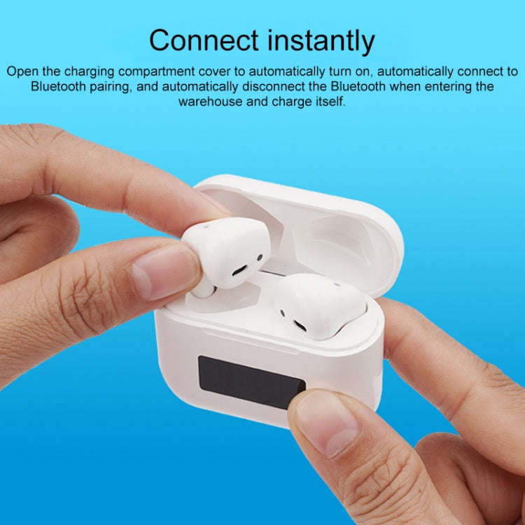 Pro 8 In-ear Touch Digital Display TWS Mini Wireless Bluetooth Earphone (White) - TWS Earphone by PMC TechLife | Online Shopping South Africa | PMC TechLife