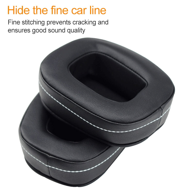 2 PCS For DENON AH-D600 / AH-D7100 Soft Sponge Earphone Protective Cover Earmuffs(Black Brown) - Earmuff & Pad by PMC TechLife | Online Shopping South Africa | PMC TechLife