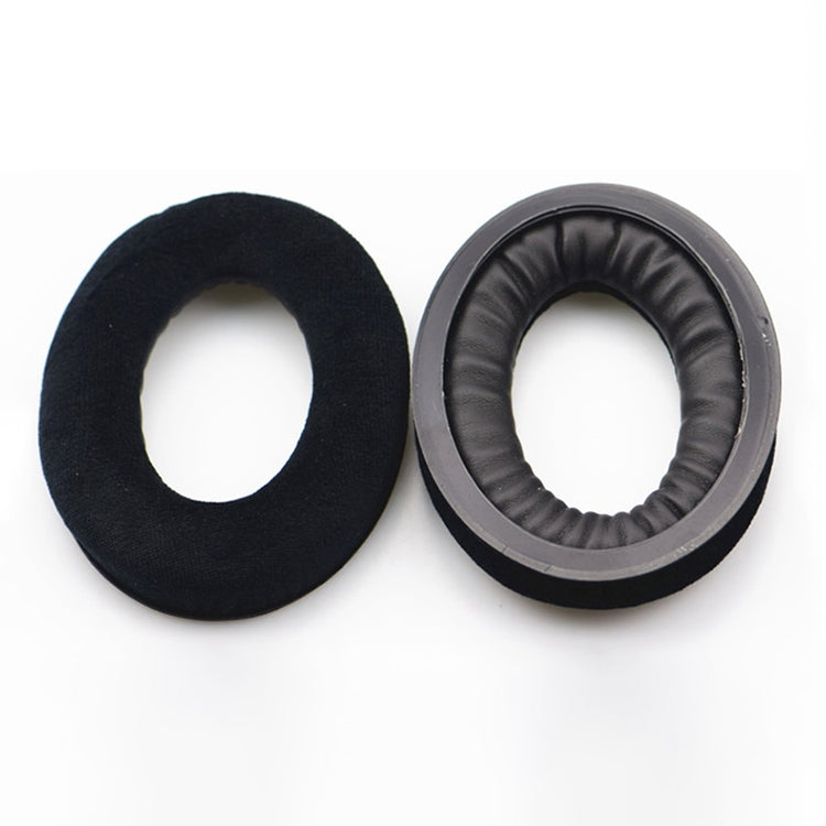 2 PCS For Sennheiser HD515 / HD555 / HD595 / HD598 / HD558 / PC360 Flannel Earphone Cushion Cover Earmuffs Replacement Earpads with Tone Tuning Cotton(Black) - Earmuff & Pad by PMC TechLife | Online Shopping South Africa | PMC TechLife