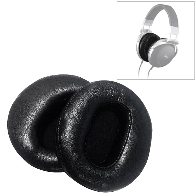 2 PCS For DENON AH-D2000 / AH-D5000 / AH-D7000 Headphone Cushion Sponge Leather Cover Earmuffs Replacement Earpads - Earmuff & Pad by PMC Jewellery | Online Shopping South Africa | PMC Jewellery