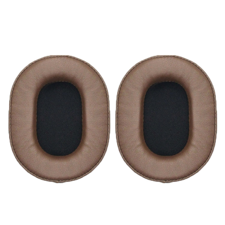 1 Pair Soft Sponge Earmuff Headphone Jacket for Audio-technica ATH-MSR7 / M50X / M20 / M40 / M40X(Brown) - Earmuff & Pad by PMC Jewellery | Online Shopping South Africa | PMC Jewellery