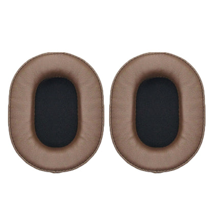 1 Pair Soft Sponge Earmuff Headphone Jacket for Audio-technica ATH-MSR7 / M50X / M20 / M40 / M40X(Brown) - Earmuff & Pad by PMC Jewellery | Online Shopping South Africa | PMC Jewellery