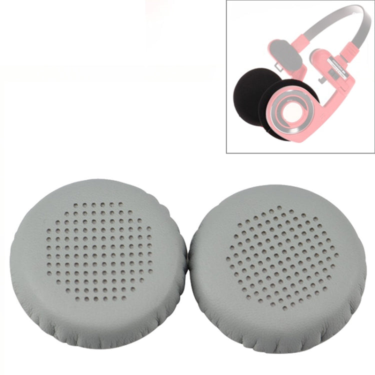 2 PCS For KOSS PP / SP Perforated Ventilation Version Protein Leather Cover Headphone Protective Cover Earmuffs (Grey) - Earmuff & Pad by PMC TechLife | Online Shopping South Africa | PMC TechLife