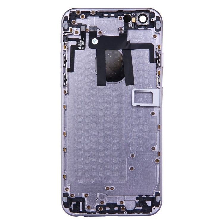 Full Housing Back Cover with Power Button & Volume Button Flex Cable for iPhone 6(Grey) - iPhone 6/6 Plus Parts by PMC Jewellery | Online Shopping South Africa | PMC Jewellery