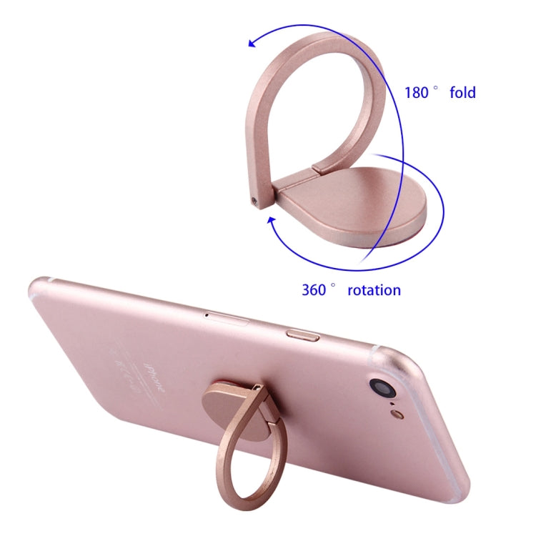 Universal 360 Degree Rotation Drops of water Style Ring Phone Holder Stand(Rose Gold) - Ring Holder by PMC Jewellery | Online Shopping South Africa | PMC Jewellery