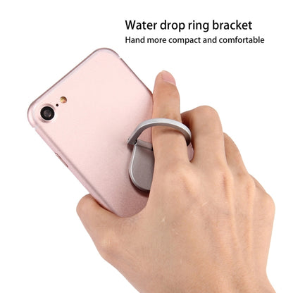 Universal 360 Degree Rotation Drops of water Style Ring Phone Holder Stand(Silver) - Ring Holder by PMC Jewellery | Online Shopping South Africa | PMC Jewellery