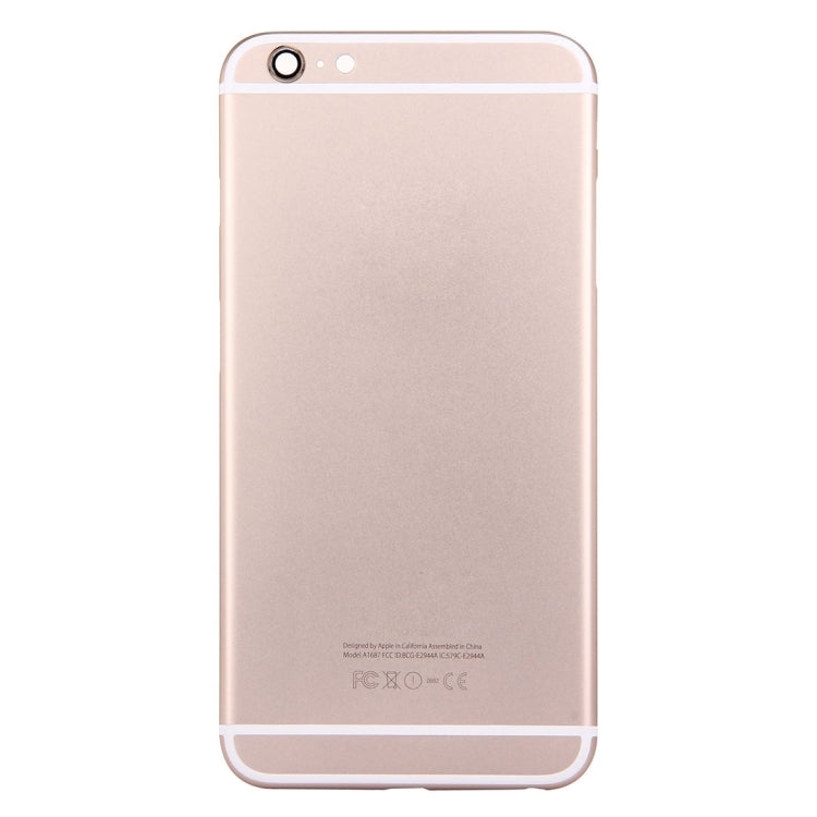 5 in 1 for iPhone 6s Plus (Back Cover + Card Tray + Volume Control Key + Power Button + Mute Switch Vibrator Key) Full Assembly Housing Cover(Gold) - iPhone 6S/6S Plus Parts by PMC Jewellery | Online Shopping South Africa | PMC Jewellery