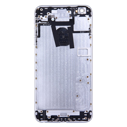 Full Housing Back Cover with Power Button & Volume Button Flex Cable for iPhone 6 Plus(Silver) - iPhone 6/6 Plus Parts by PMC Jewellery | Online Shopping South Africa | PMC Jewellery