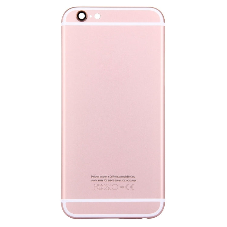 5 in 1 for iPhone 6s (Back Cover + Card Tray + Volume Control Key + Power Button + Mute Switch Vibrator Key) Full Assembly Housing Cover(Rose Gold) - iPhone 6S/6S Plus Parts by PMC Jewellery | Online Shopping South Africa | PMC Jewellery