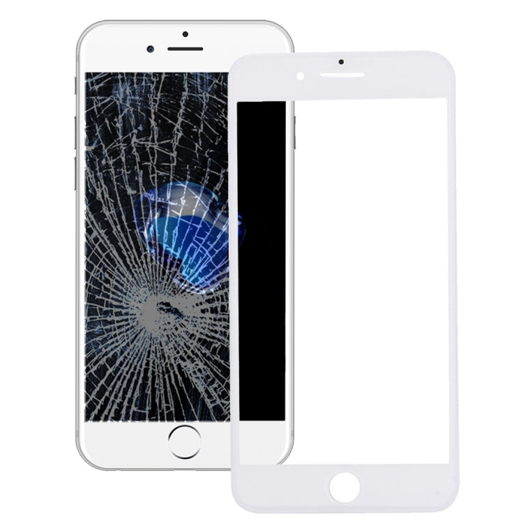 2 in 1 for iPhone 7 (Original Front Screen Outer Glass Lens + Original Frame)(White) - Glass Lens by PMC Jewellery | Online Shopping South Africa | PMC Jewellery