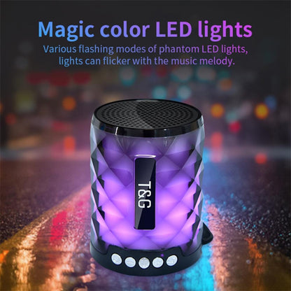 T&G TG155 Bluetooth 4.2 Mini Portable Wireless Bluetooth Speaker with Colorful Lights(Grey) - Mini Speaker by T&G | Online Shopping South Africa | PMC Jewellery | Buy Now Pay Later Mobicred