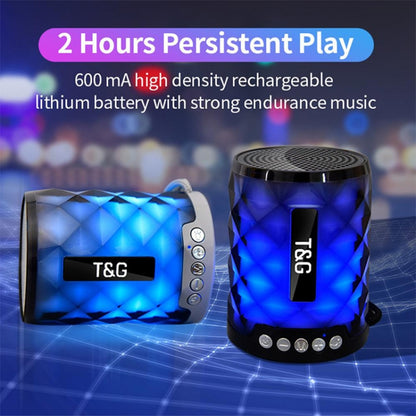 T&G TG155 Bluetooth 4.2 Mini Portable Wireless Bluetooth Speaker with Colorful Lights(Grey) - Mini Speaker by T&G | Online Shopping South Africa | PMC Jewellery | Buy Now Pay Later Mobicred