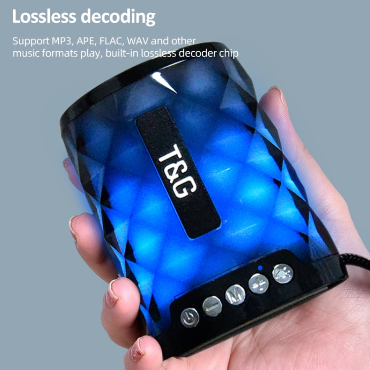 T&G TG155 Bluetooth 4.2 Mini Portable Wireless Bluetooth Speaker with Colorful Lights(Blue) - Mini Speaker by T&G | Online Shopping South Africa | PMC Jewellery