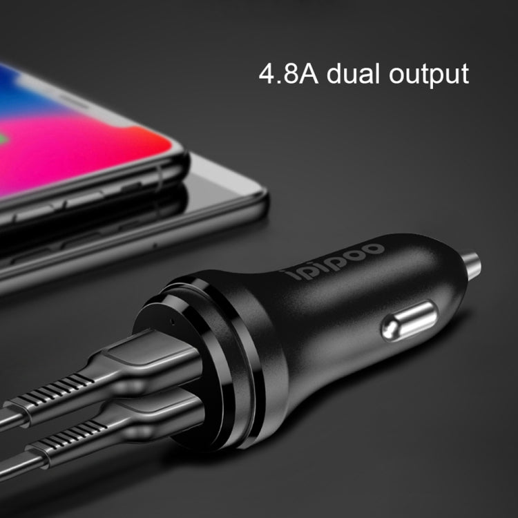 ipipoo XP-1 Dual USB Car Fast Charging Charger with Android Line (White) - free shipping - PMC TechLife - Order now!