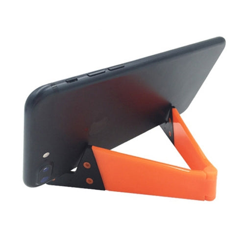 V Shape Universal Mobile Phone Tablet Bracket Holder (Orange) - Desktop Holder by PMC Jewellery | Online Shopping South Africa | PMC Jewellery