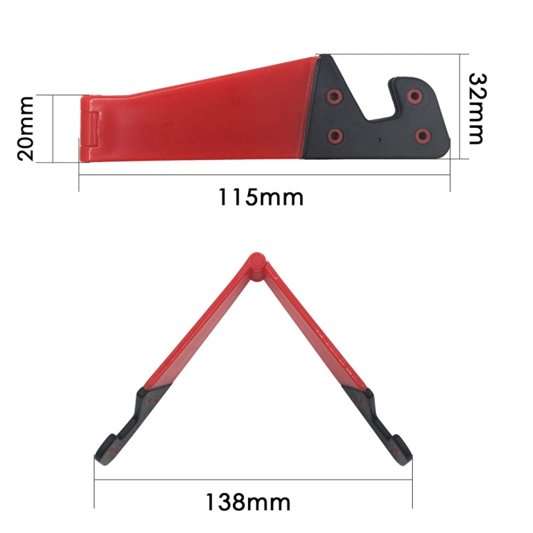 V Shape Universal Mobile Phone Tablet Bracket Holder (Pink) - Desktop Holder by PMC TechLife | Online Shopping South Africa | PMC TechLife