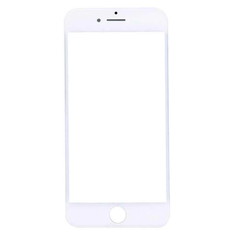 Front Screen Outer Glass Lens with Front LCD Screen Bezel Frame for iPhone 7 (White) - Glass Lens by PMC Jewellery | Online Shopping South Africa | PMC Jewellery