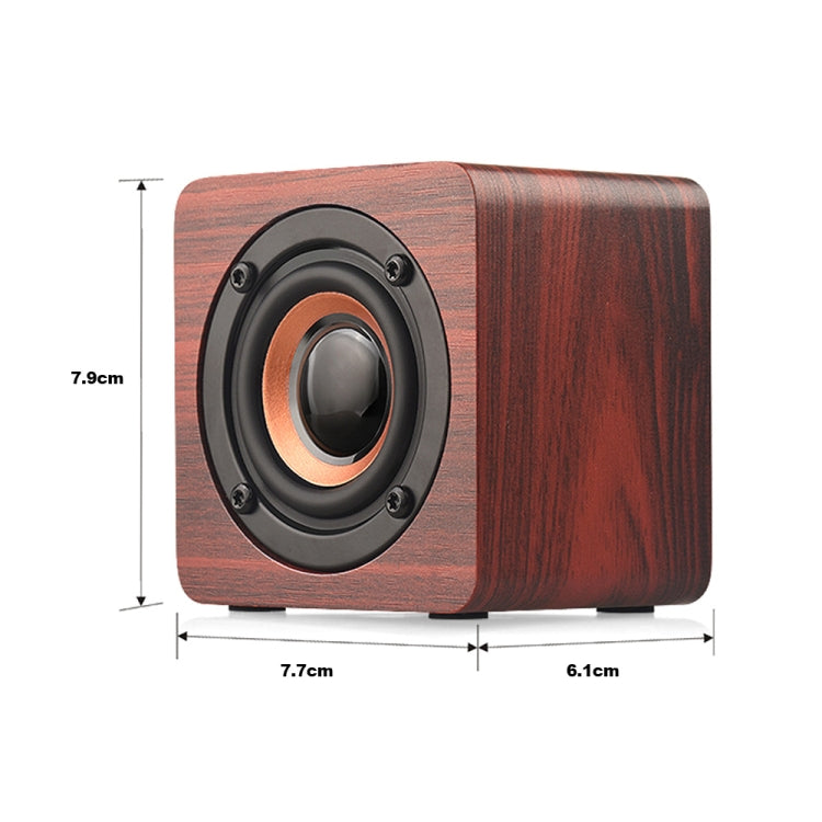 Q1 Wooden Mini Portable Mega Bass Wireless Bluetooth Speaker(Yellow) - Mini Speaker by PMC Jewellery | Online Shopping South Africa | PMC Jewellery