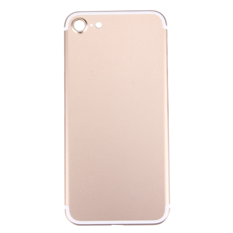 5 in 1 for iPhone 7 (Back Cover + Card Tray + Volume Control Key + Power Button + Mute Switch Vibrator Key) Full Assembly Housing Cover(Gold) - Back Cover by PMC Jewellery | Online Shopping South Africa | PMC Jewellery