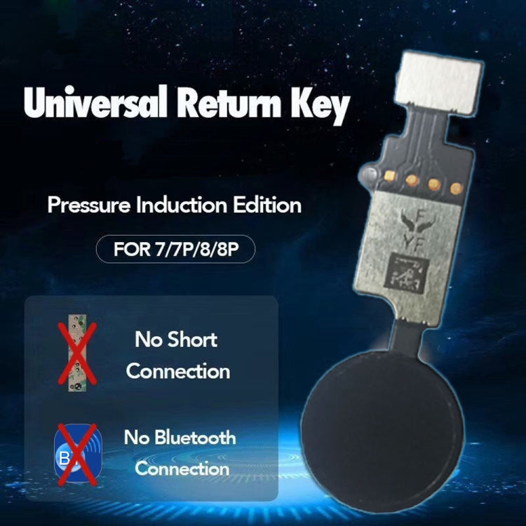 Home Button (5th gen) with Flex Cable for iPhone 8 Plus / 7 Plus / 8 / 7 (Black) - iPhone 8 Plus Parts by PMC TechLife | Online Shopping South Africa | PMC TechLife | Buy Now Pay Later Mobicred