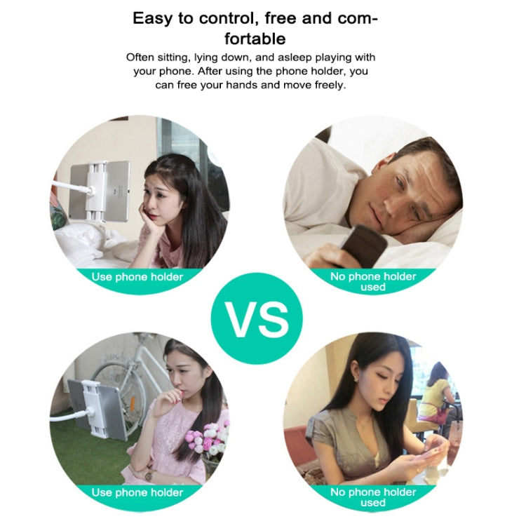 UBN-20 Universal 360 Degrees Rotating Detachable Three-stage Lazy Bracket Mobile Phone / Tablet Desktop Bracket (Blue) - Desktop Holder by PMC TechLife | Online Shopping South Africa | PMC TechLife