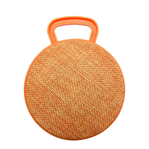 A01L Cloth Texture Round Portable Mini Bluetooth Speaker, Support Hands-free Call & TF Card(Orange) - Mini Speaker by PMC Jewellery | Online Shopping South Africa | PMC Jewellery